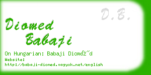 diomed babaji business card